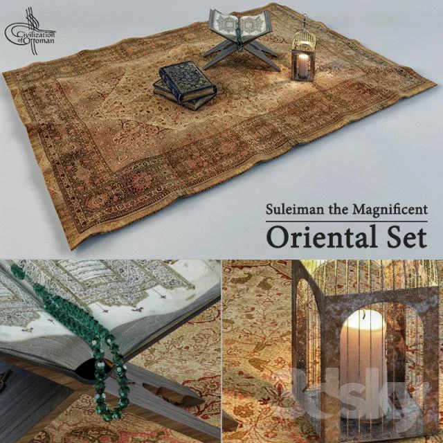 Oriental Series Rug and Items